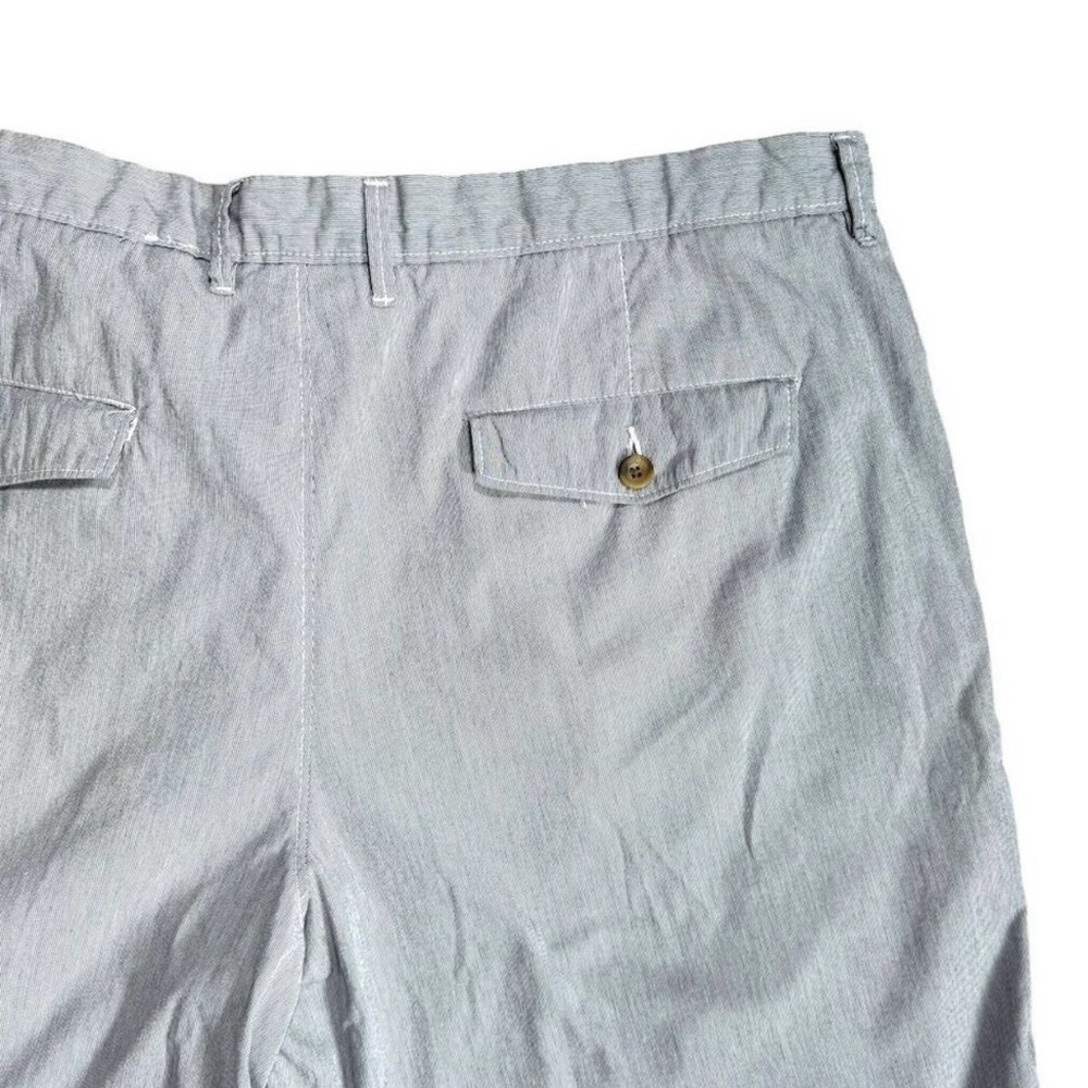 Merona Men's Blue/White Striped Chino Shorts Size 36 - Picture 5 of 11